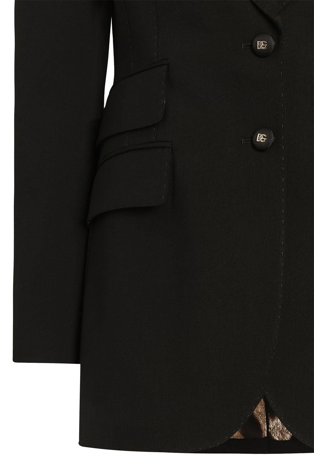 Turlington Jacket-BLACK-40-CLOTHINGJACKETBLAZERS-DOLCE & GABBANA
