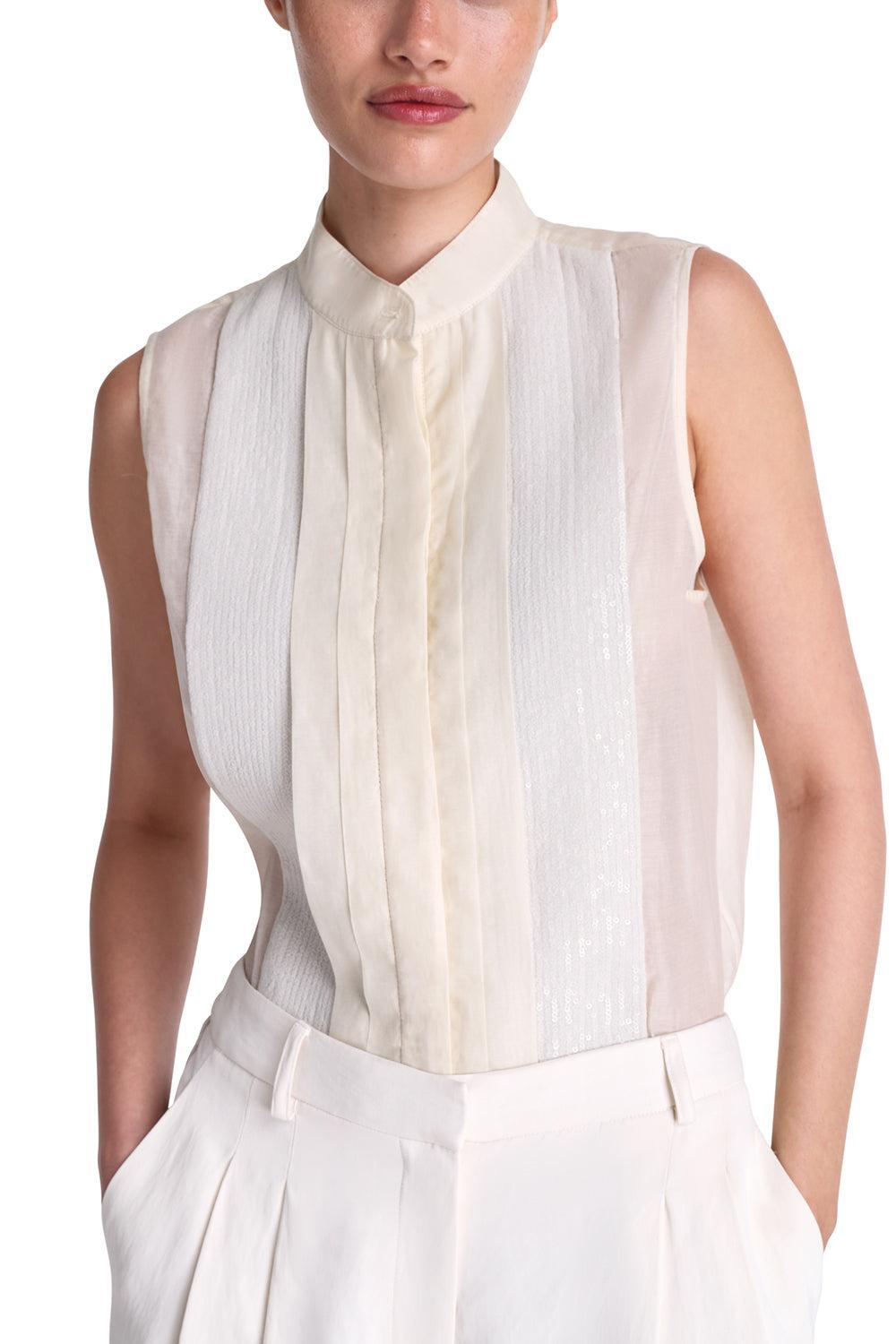 Adele Crinkle Top-IVORY-XS-CLOTHINGTOPBLOUSE-TWP