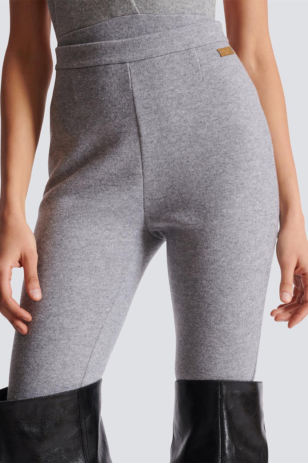 Side Zip Legging-GRISCHIN-S-CLOTHINGPANTSLIM FIT-BALMAIN
