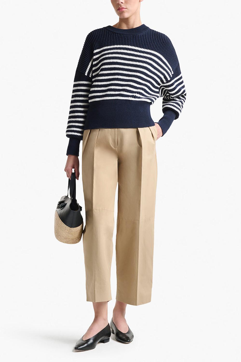 Tanessa Sweater-BERRY BLUE/NUETRAL WHITE-XS-CLOTHINGTOPKNITS-ALTUZARRA