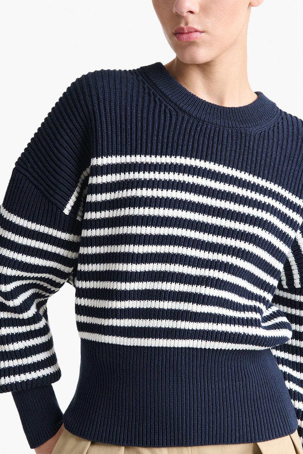Tanessa Sweater-BERRY BLUE/NUETRAL WHITE-XS-CLOTHINGTOPKNITS-ALTUZARRA