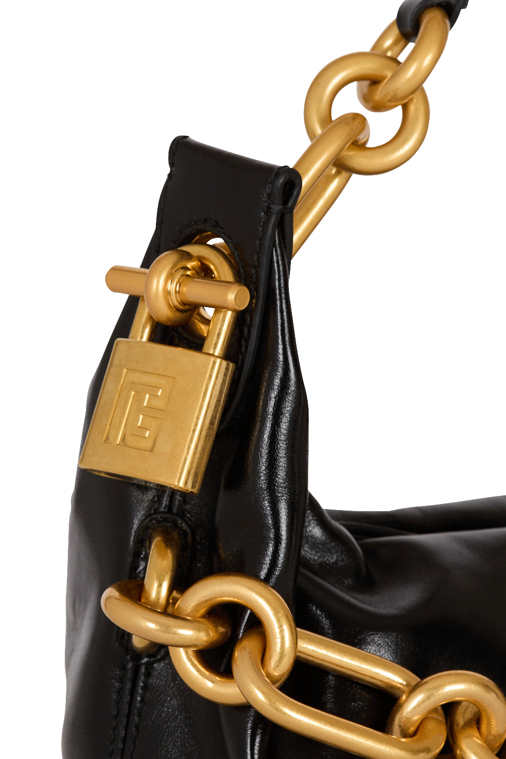 Medium Sync Bag - Noir-NOIR-HANDBAGTOP HANDLE-BALMAIN