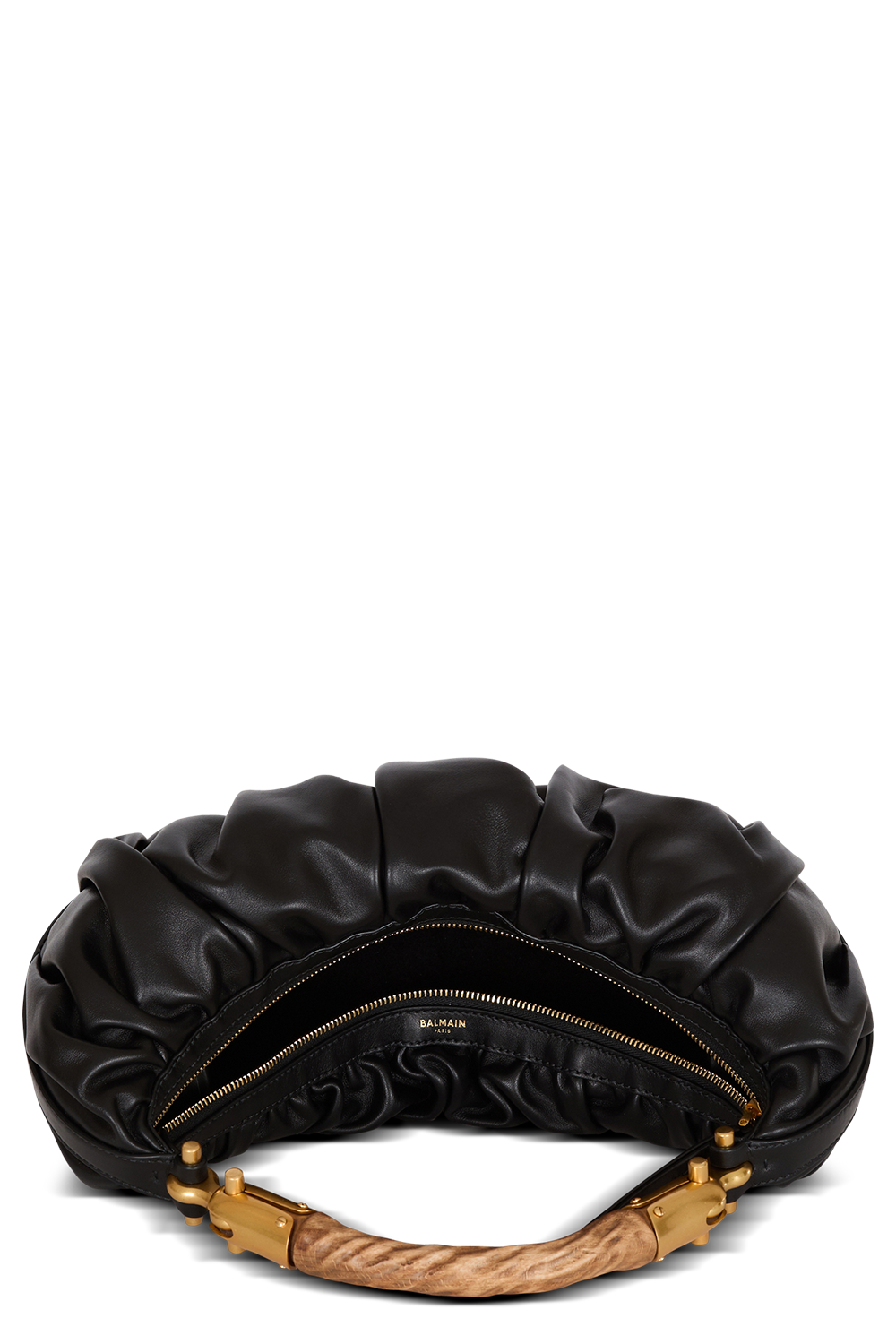 Medum Ebene Bag - Noir-NOIR-HANDBAGTOP HANDLE-BALMAIN