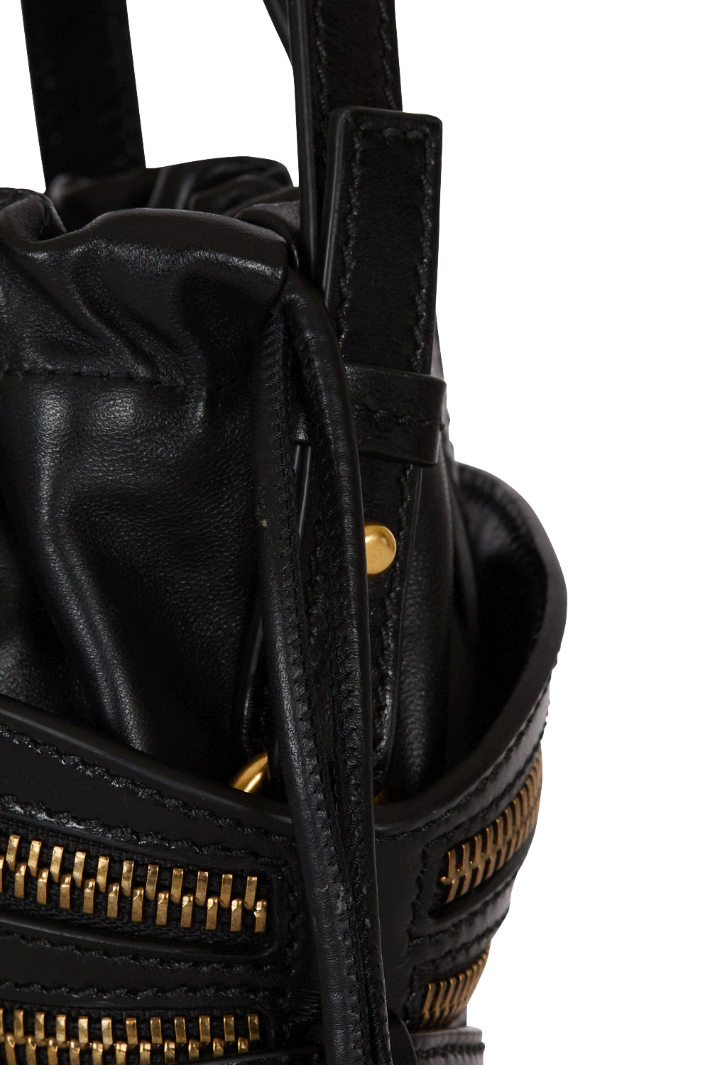 Mini Shuffle Bag - Noir-NOIR-HANDBAGTOP HANDLE-BALMAIN