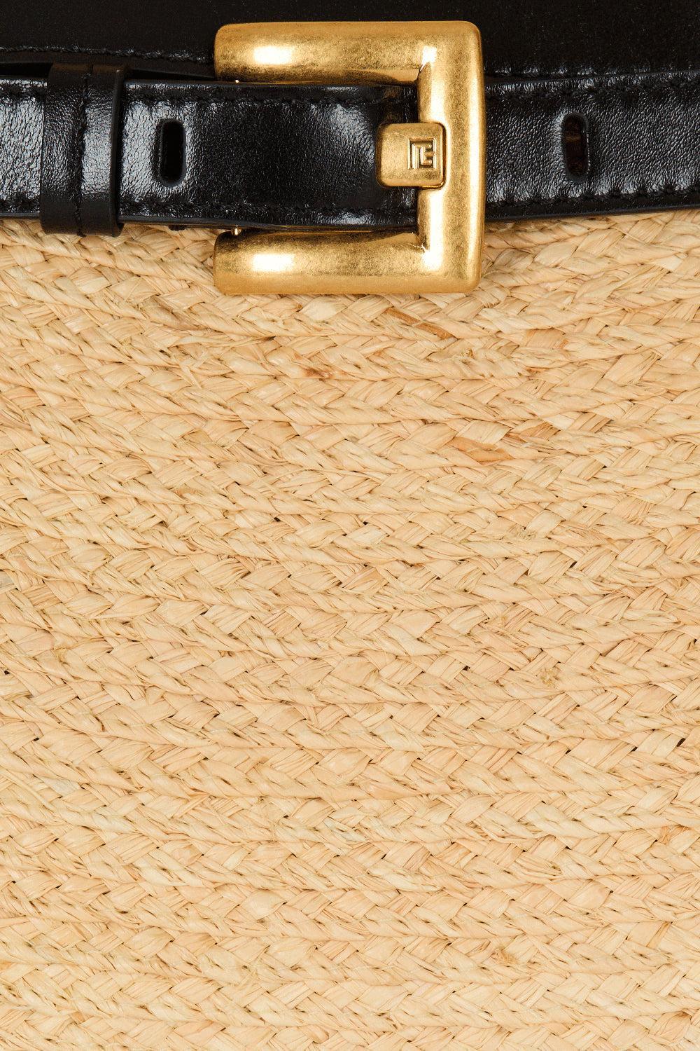 Medium Shuffle Bag-NTRLNOIR-HANDBAGSHOULDER-BALMAIN