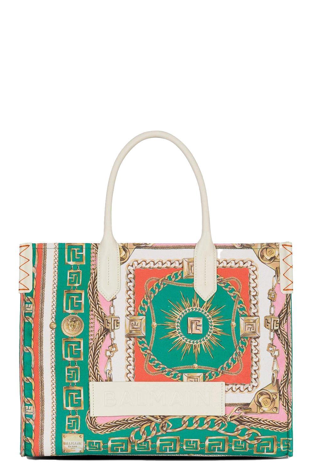 B-Army Medium Tote Bag - Multicolor-MULTICLR-HANDBAGTOTES-BALMAIN