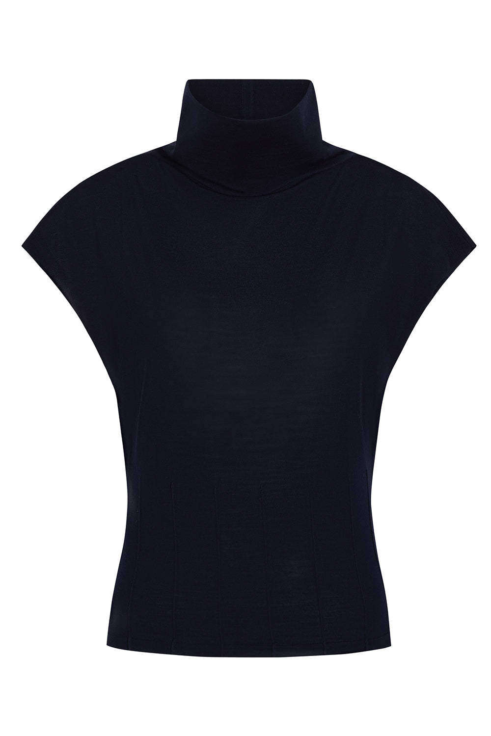 Funnel Neck Sleeveless Top