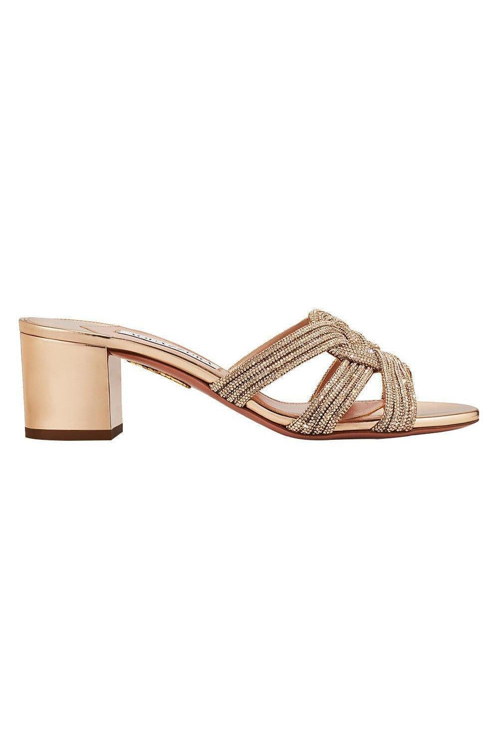  Felix Mule 50-RSE GOLD-36-SHOESANDAL-AQUAZZURA 
