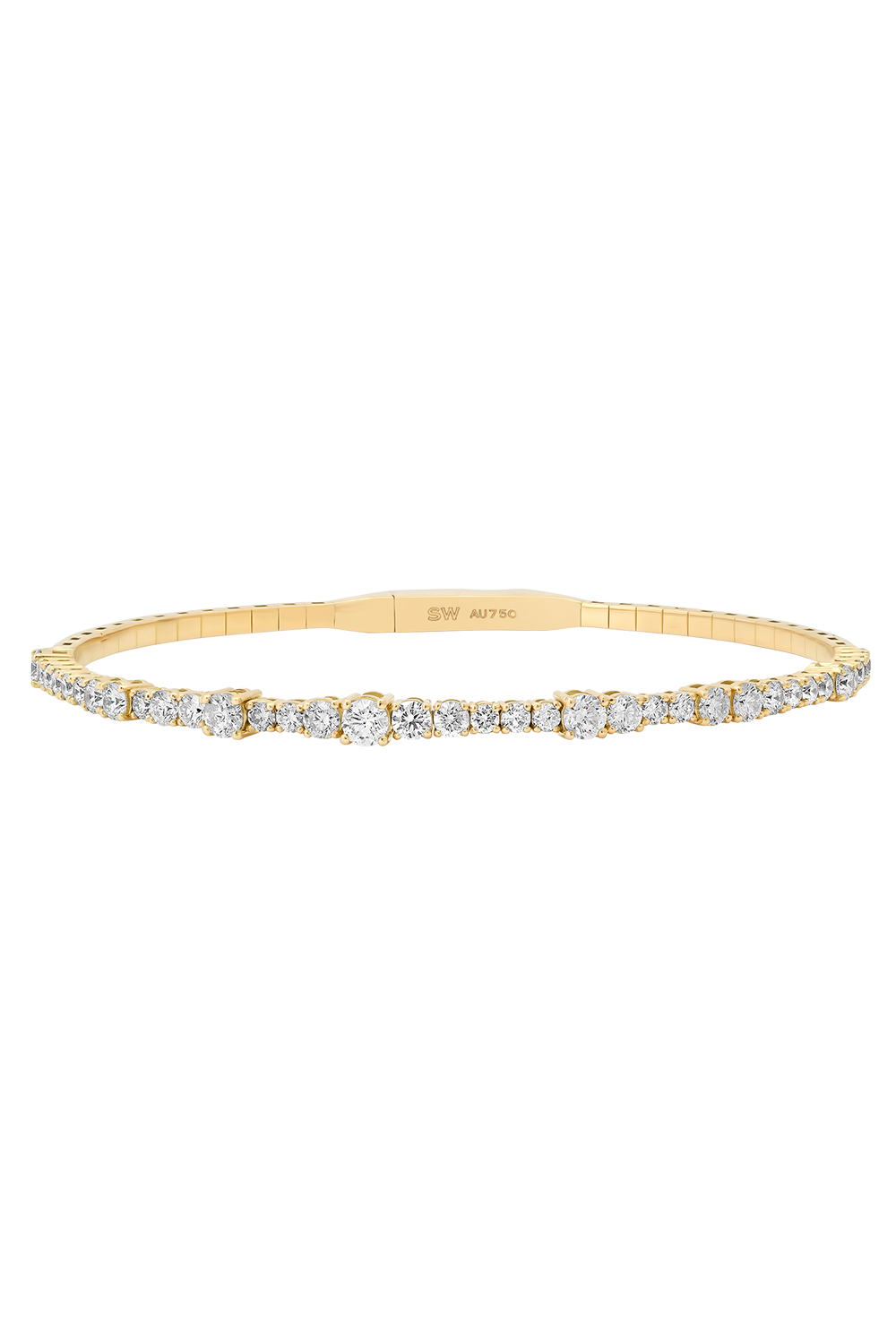 Diamond Flexion Bangle Bracelet