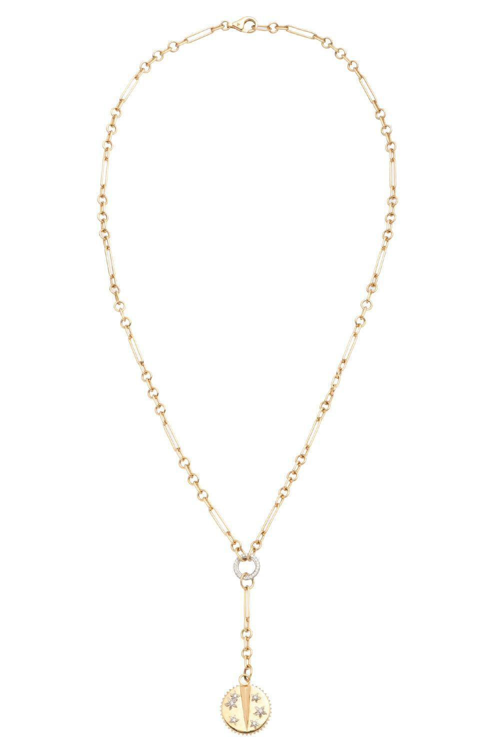 Resilience Blossoms Fine Mixed Clip Extension Necklace-YELLOW GOLD-JEWELRYFINE JEWELNECKLACE O-FOUNDRAE