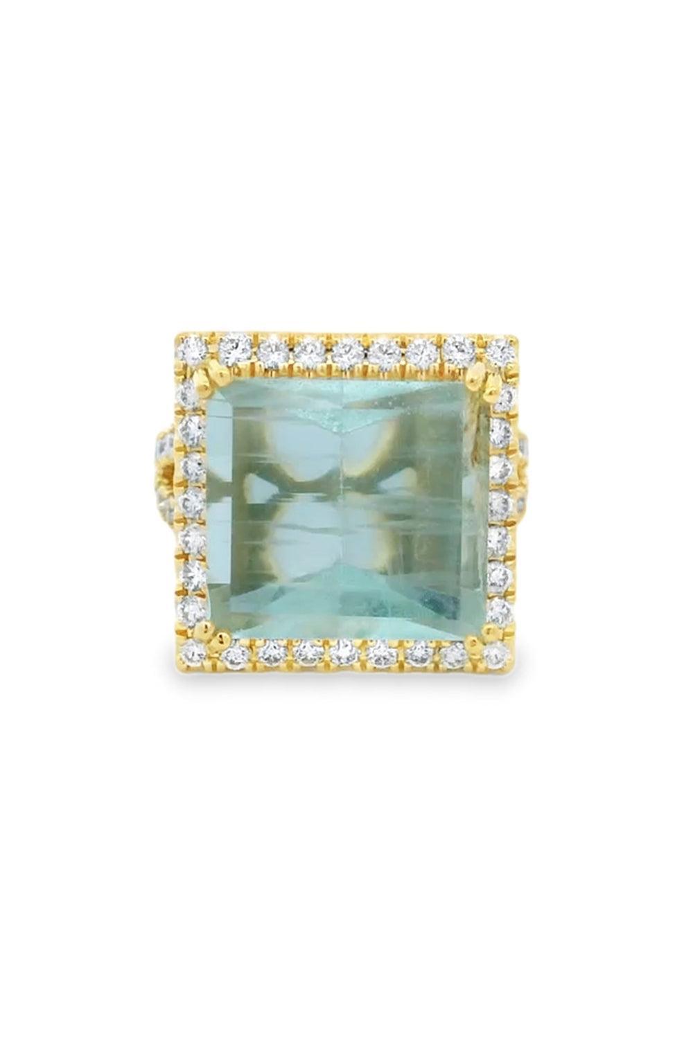 Greeen Beryl Diamond Ring-YELLOW GOLD-5.75-JEWELRYFINE JEWELRING-LISA NIK