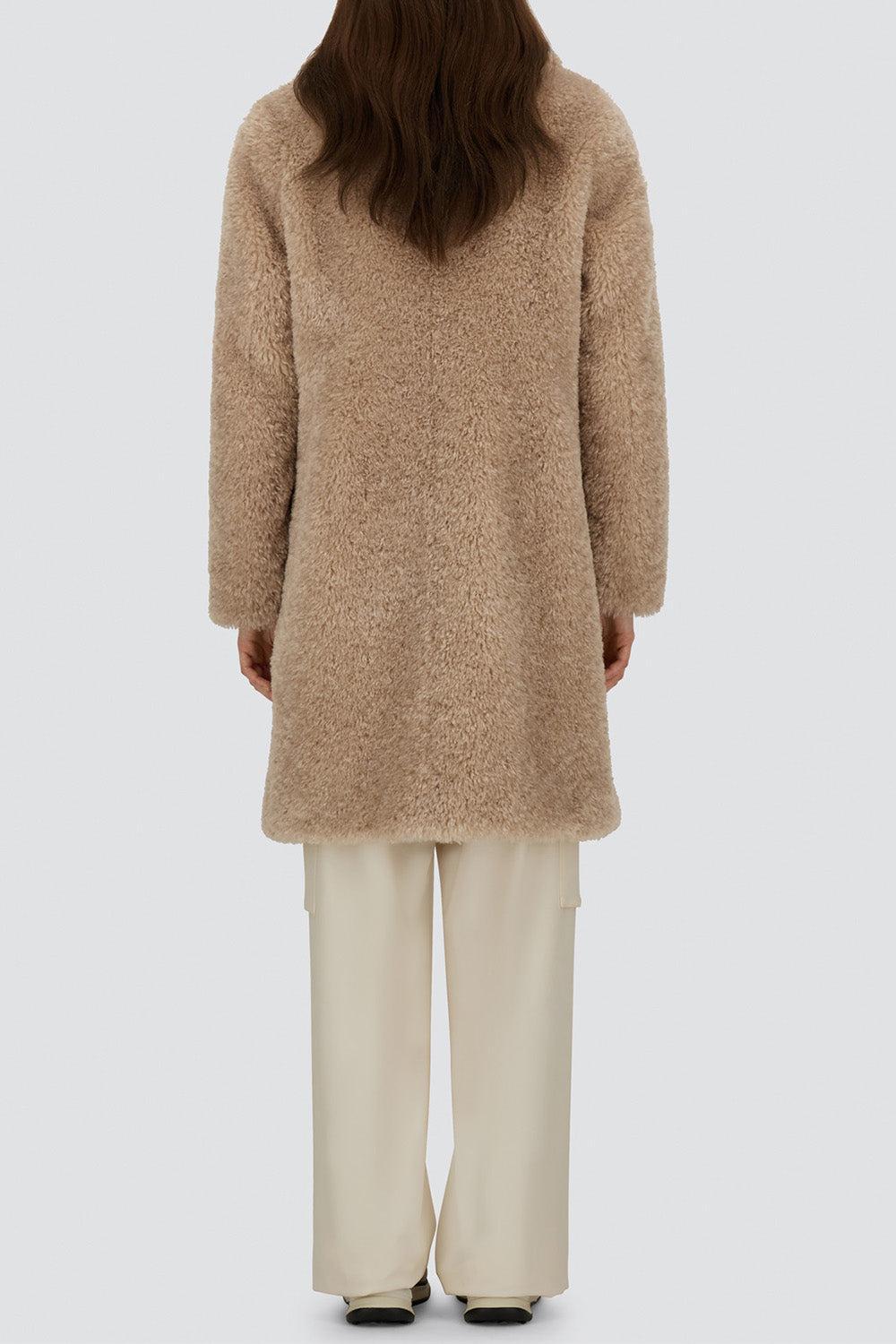 Faux Fur Long Coat-CHANTILLY-38-CLOTHINGCOATLONG-HERNO