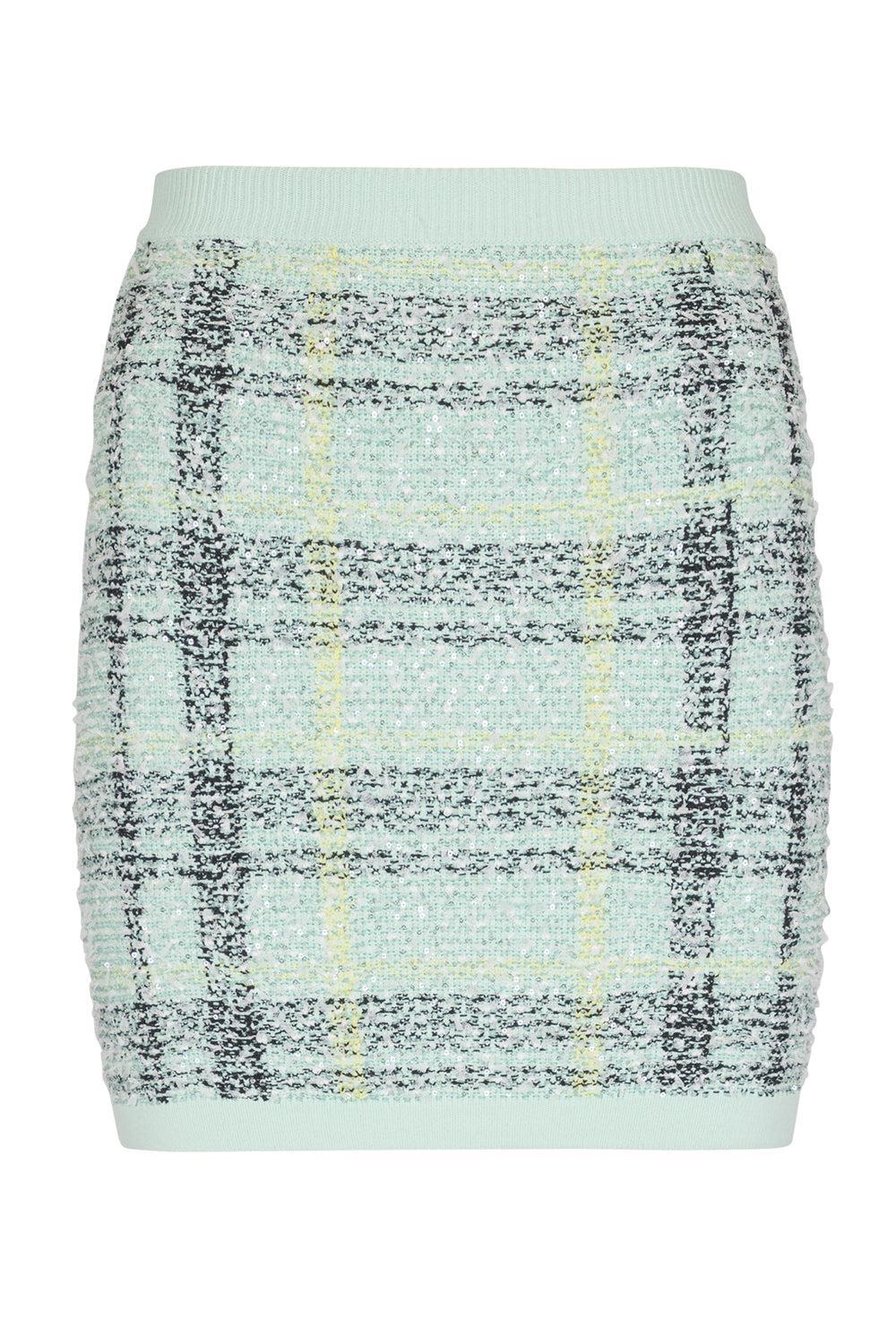 Two Pocket Shiny Short Skirt-VERPLJAU-34-CLOTHINGSKIRTMINI-BALMAIN
