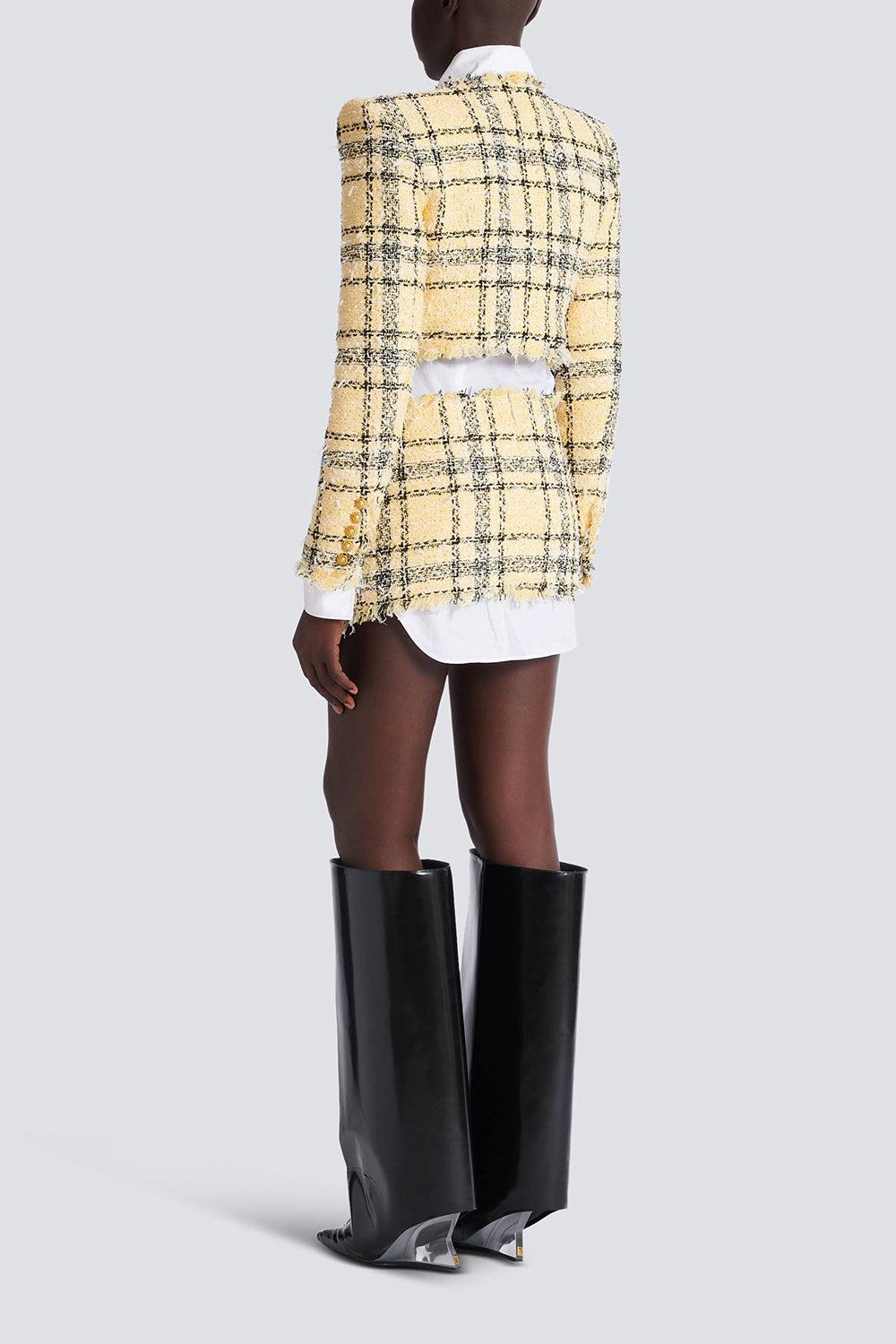 Spencer Crop Jacket-MULTI-36-CLOTHINGJACKETBLAZERS-BALMAIN
