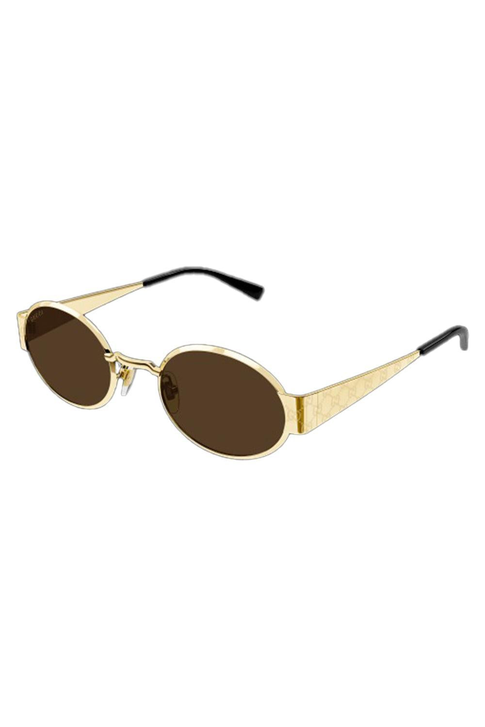 Small Oval Sunglasses-GLDGLDBN-ACCESSORIESUNGLASSES-GUCCI