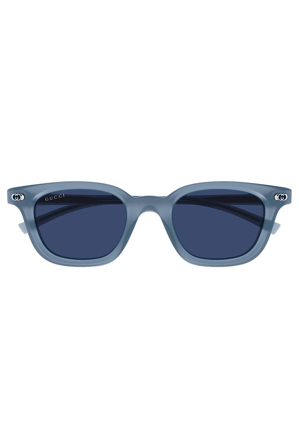 Oval Frame Sunglasses-BLUE-ACCESSORIESUNGLASSES-GUCCI