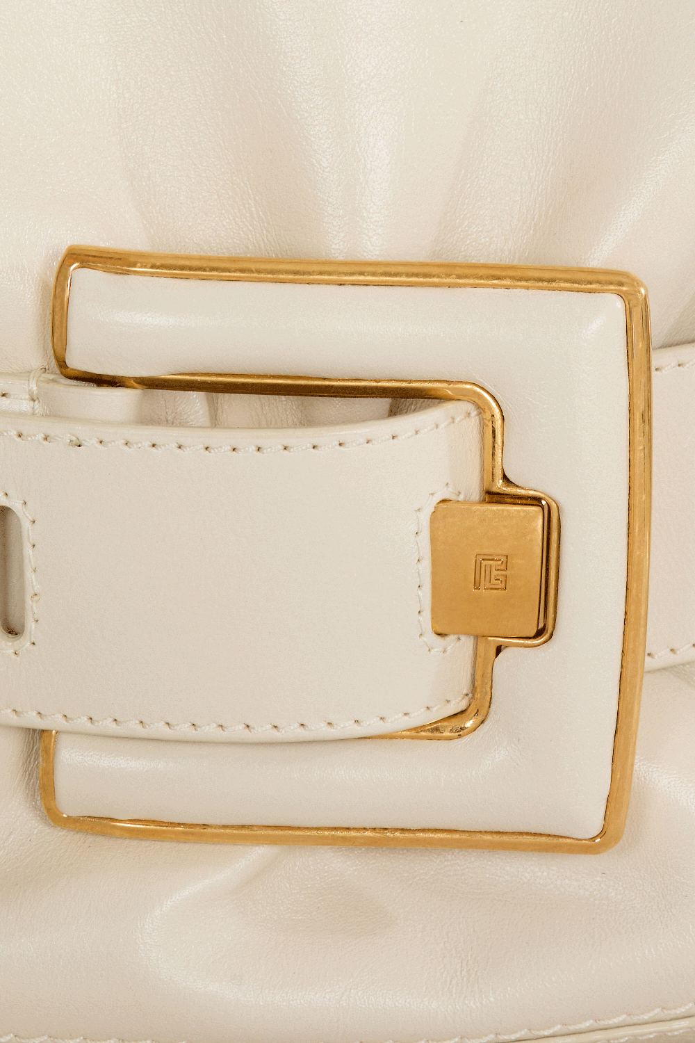 Anthem Buffalo Leather-CREAM-HANDBAGSHOULDER-BALMAIN