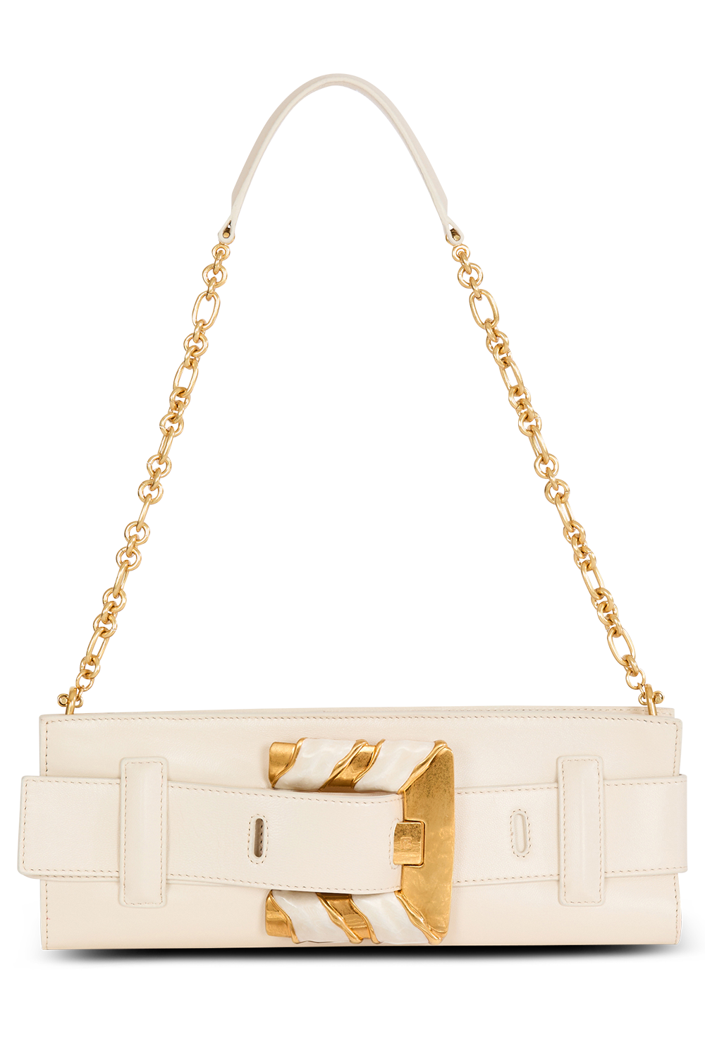Anthem Clutch Bag - Crème-CREAM-HANDBAGCLUTCHES-BALMAIN