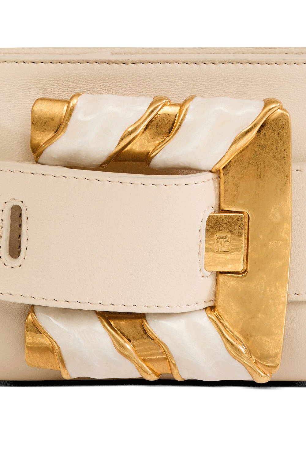 Anthem Clutch Bag - Crème-CREAM-HANDBAGCLUTCHES-BALMAIN