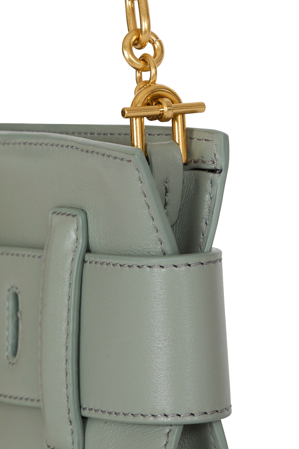 Anthem Clutch Bag - Faded Green-GREEN-HANDBAGCLUTCHES-BALMAIN