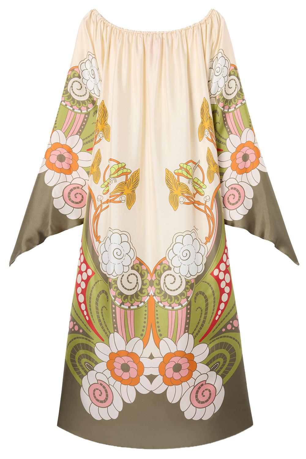 Goddess Dress - Ambrosia Placée-FLORAL-XS-CLOTHINGDRESSCASUAL-LA DOUBLEJ