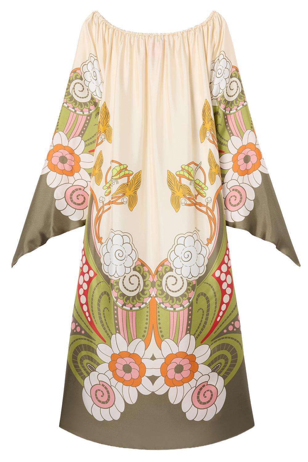 Goddess Dress - Ambrosia Placée-FLORAL-XS-CLOTHINGDRESSCASUAL-LA DOUBLEJ