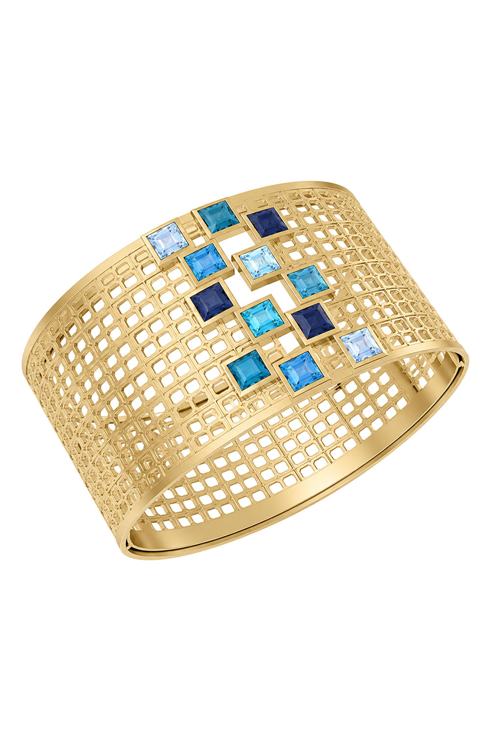 Blue Topaz Net Bracelet