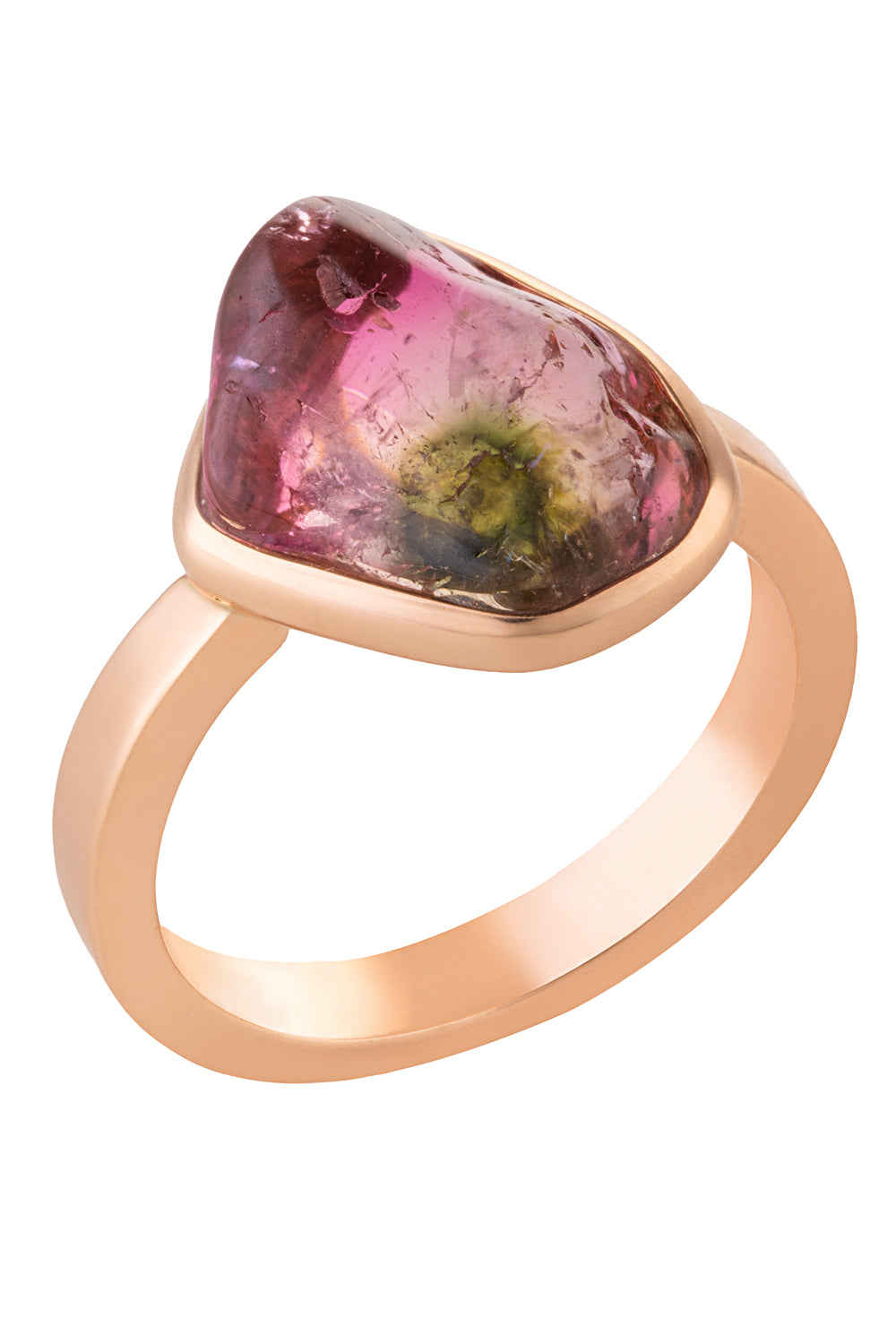 Watermelon Tourmaline Small Genesis Ring