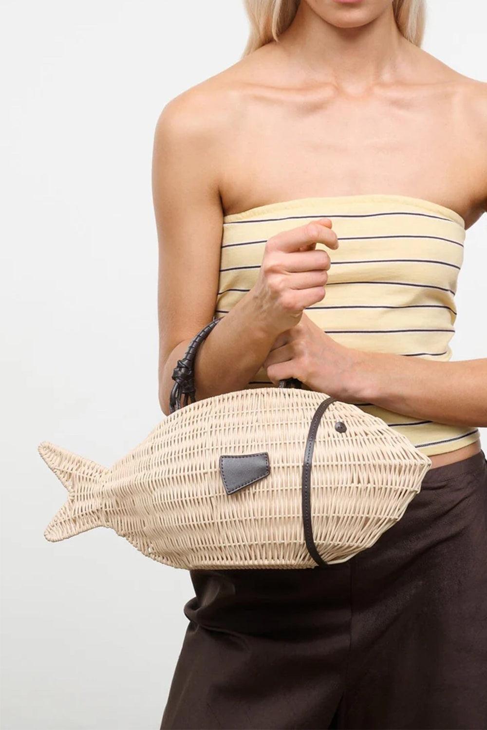 Cleo Fish Bag-CREAM-HANDBAGTOTES-STAUD