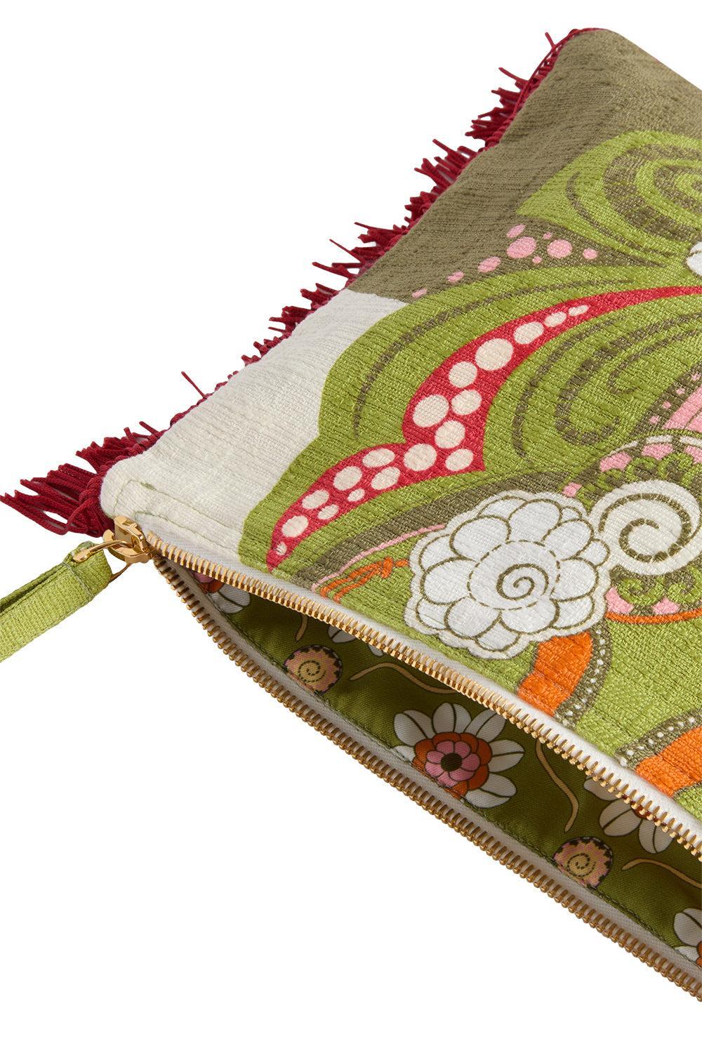 Hand Pouchette - Ambrosia Placée-FLORAL-HANDBAGCLUTCHES-LA DOUBLEJ