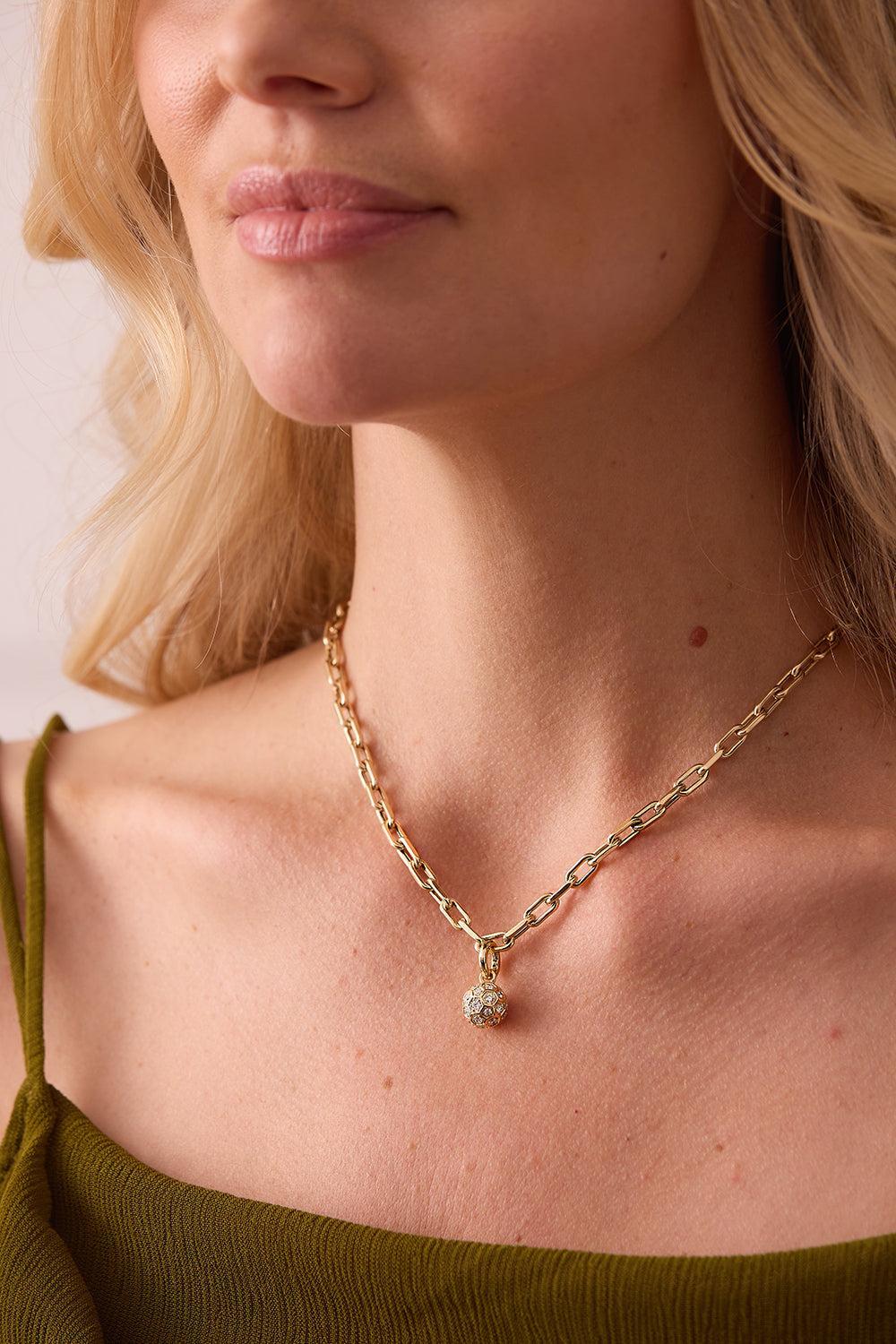 Small Rectangle Charm Necklace-YELLOW GOLD-16-JEWELRYFINE JEWELNECKLACE O-SARA WEINSTOCK