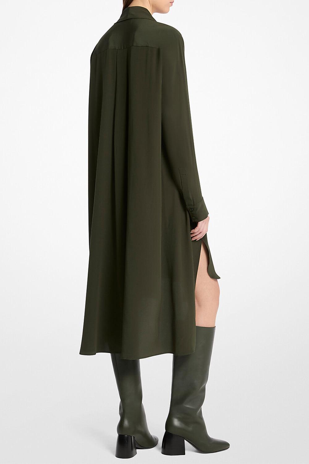High-Low Shirt Dress-BOTTLE-XS-CLOTHINGDRESSCASUAL-MICHAEL KORS COLLECTION