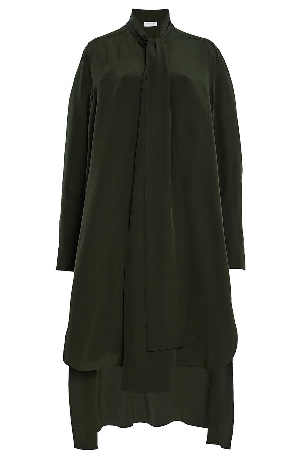 High-Low Shirt Dress-BOTTLE-XS-CLOTHINGDRESSCASUAL-MICHAEL KORS COLLECTION