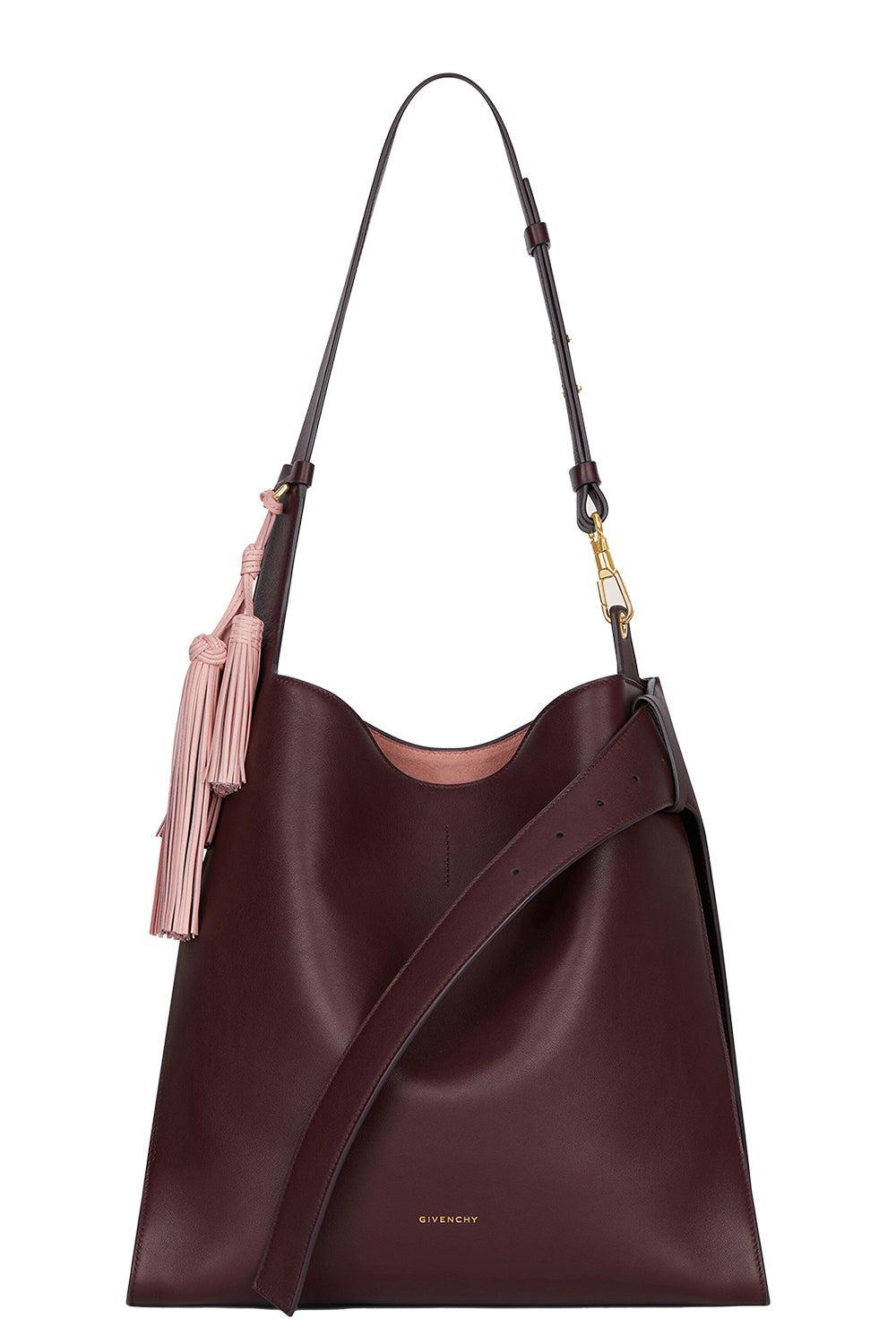 Medium Belted Hobo Bag - Burgundy-BURGUNDY-O/S-HANDBAGSHOULDER-GIVENCHY