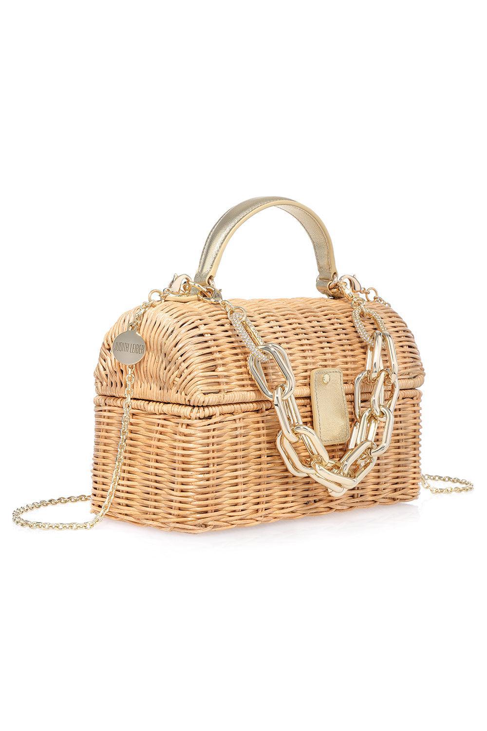 ISLA WICKER BASKET-NATURAL-O/S-HANDBAGEVENING-JUDITH LEIBER