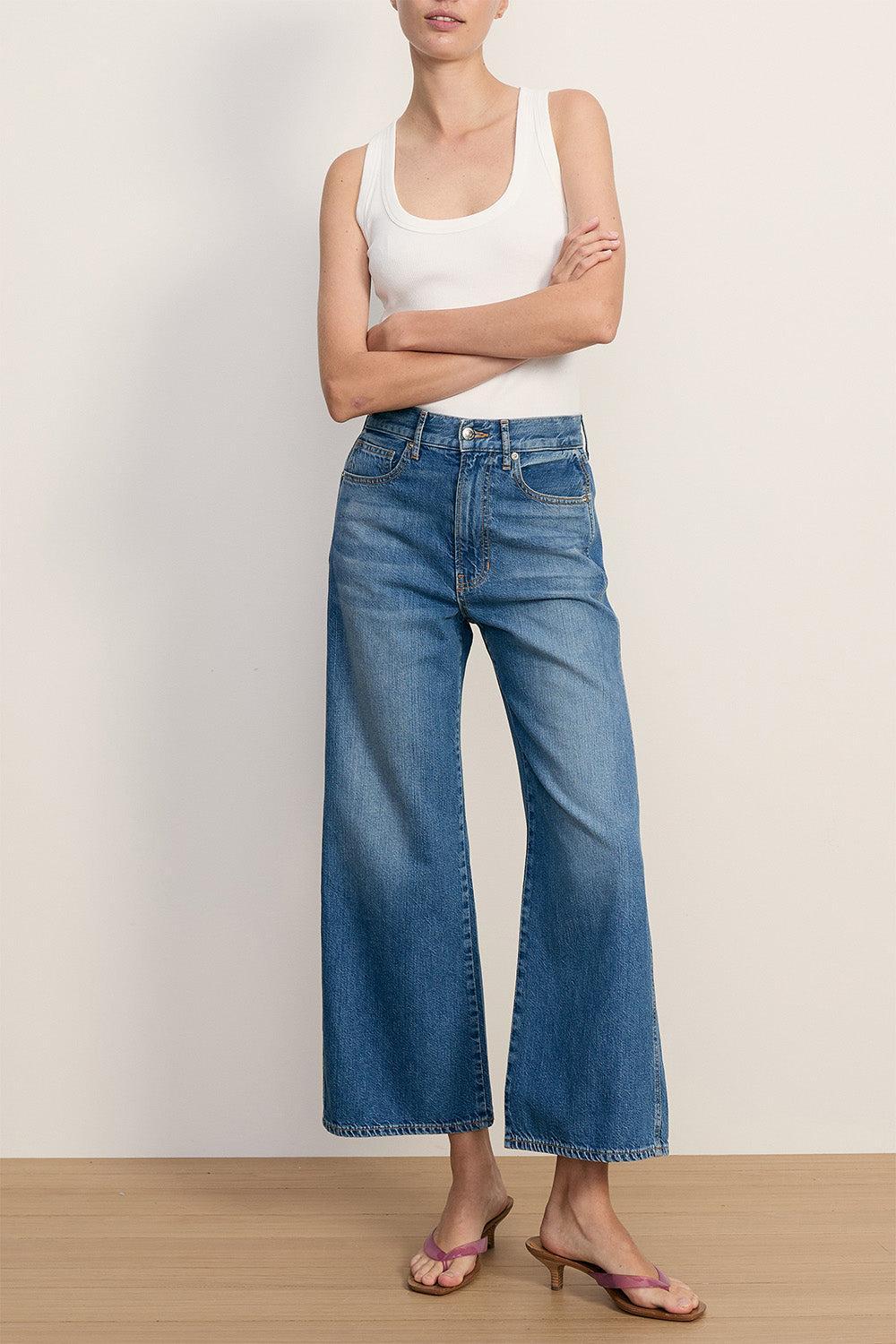 Taylor Pant - French Kiss-BLUE-26-CLOTHINGPANTWIDE LEG-VERONICA BEARD