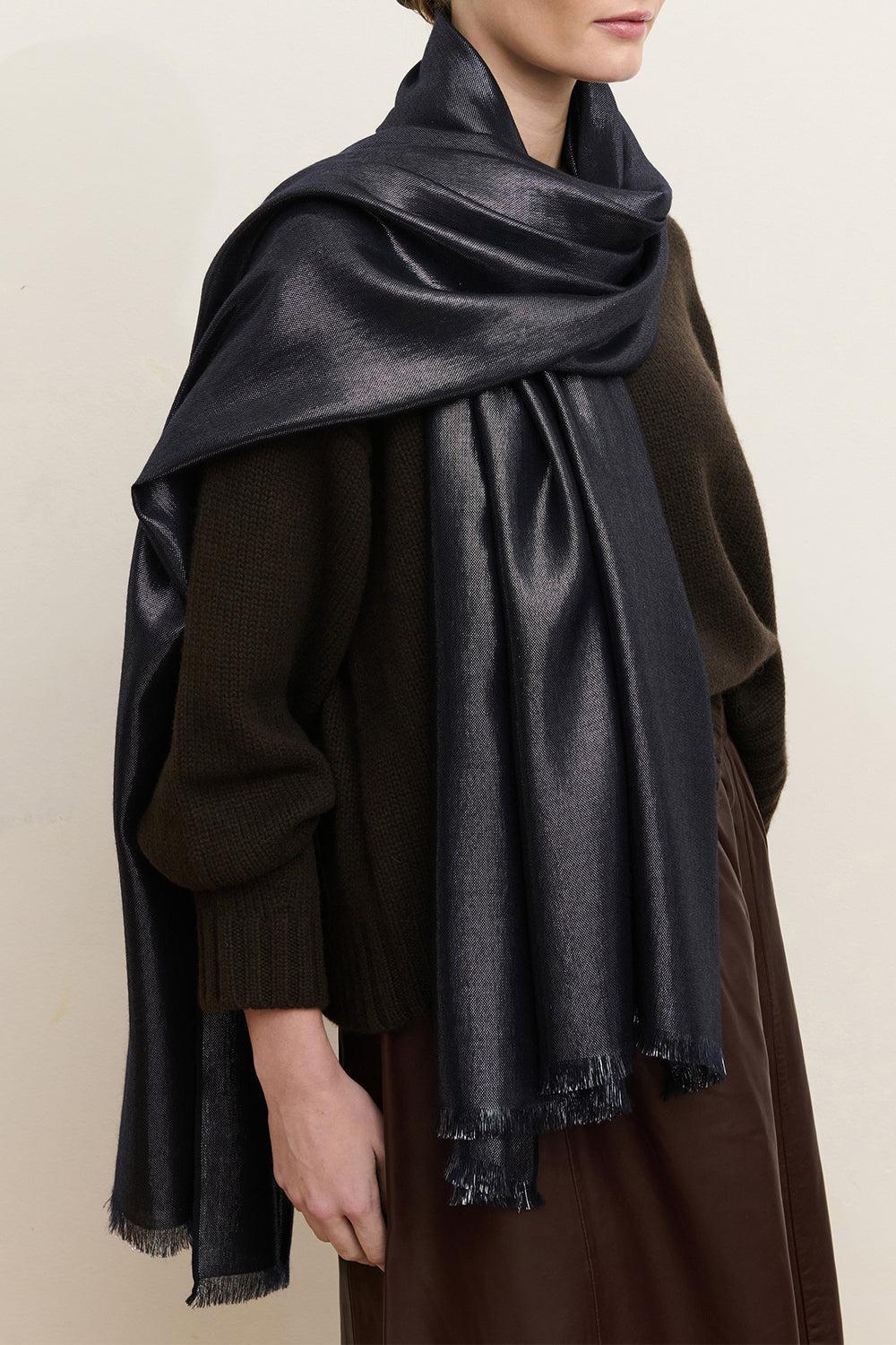 The Mercury Scarf-BLACK-O/S-ACCESSORIESCARVES-JANE CARR