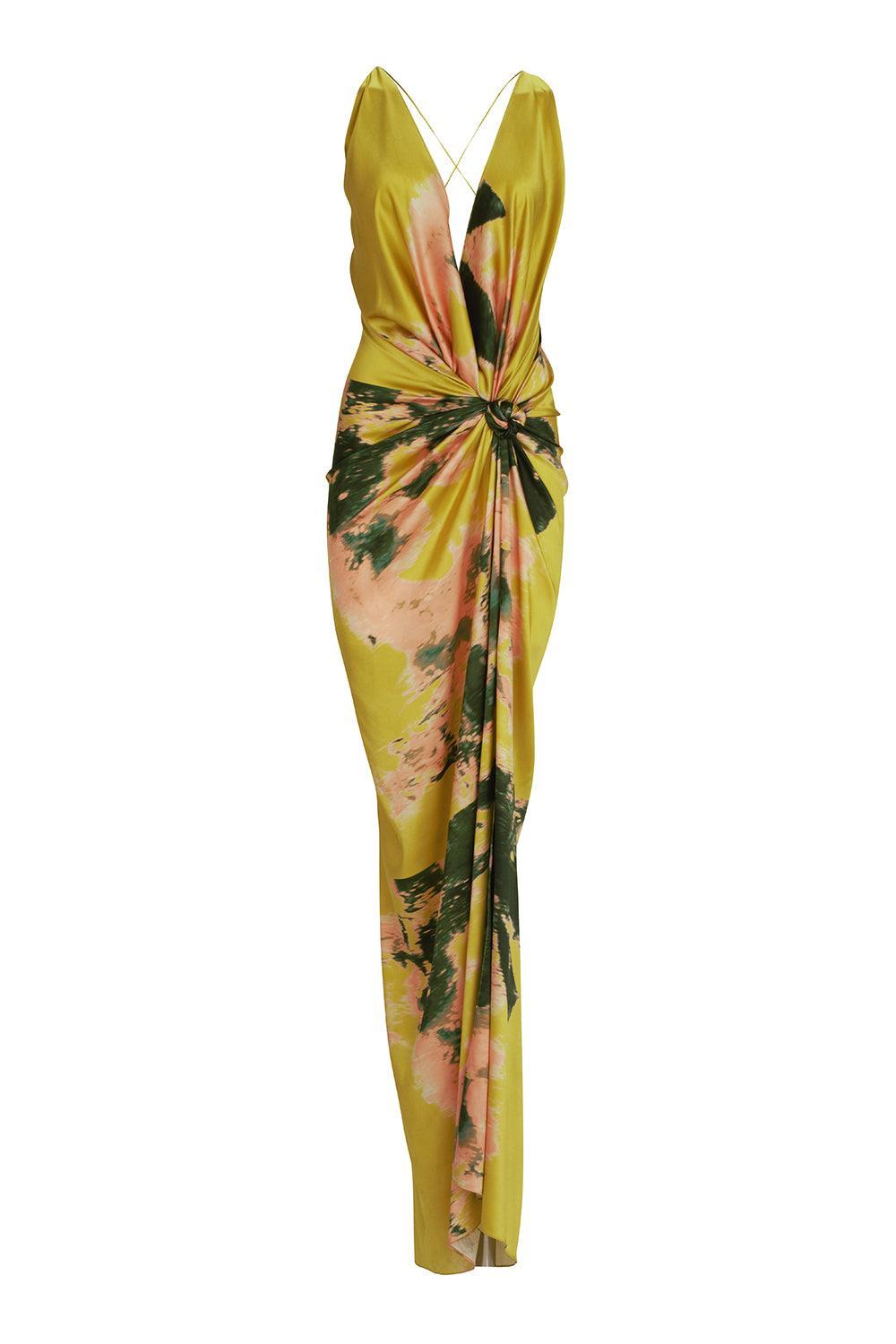 Jazmin Dress-BRTGLDFL-XS-CLOTHINGDRESSGOWN-SILVIA TCHERASSI