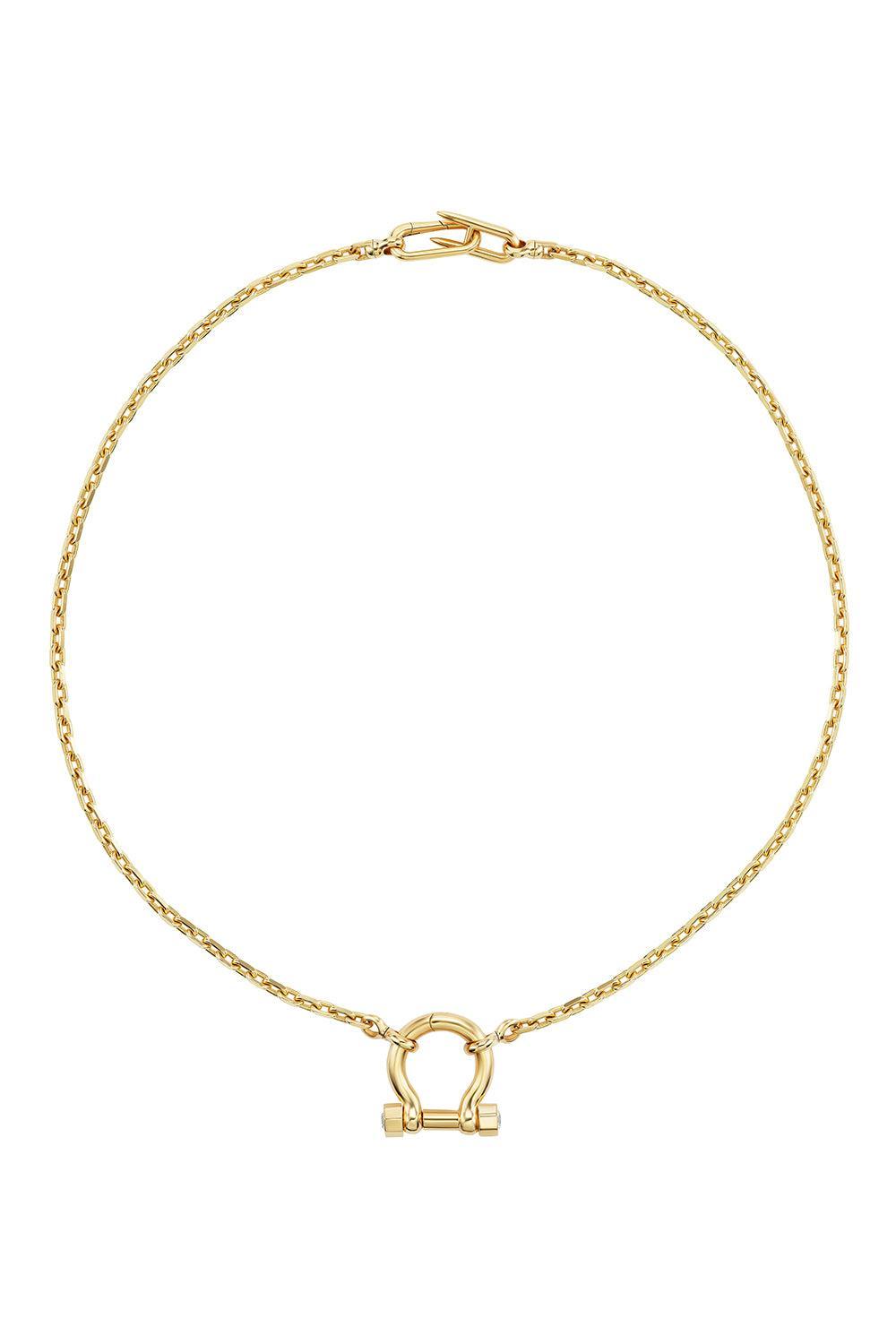 Diamond System Necklace-YELLOW GOLD-JEWELRYFINE JEWELNECKLACE O-UNIFORM OBJECT