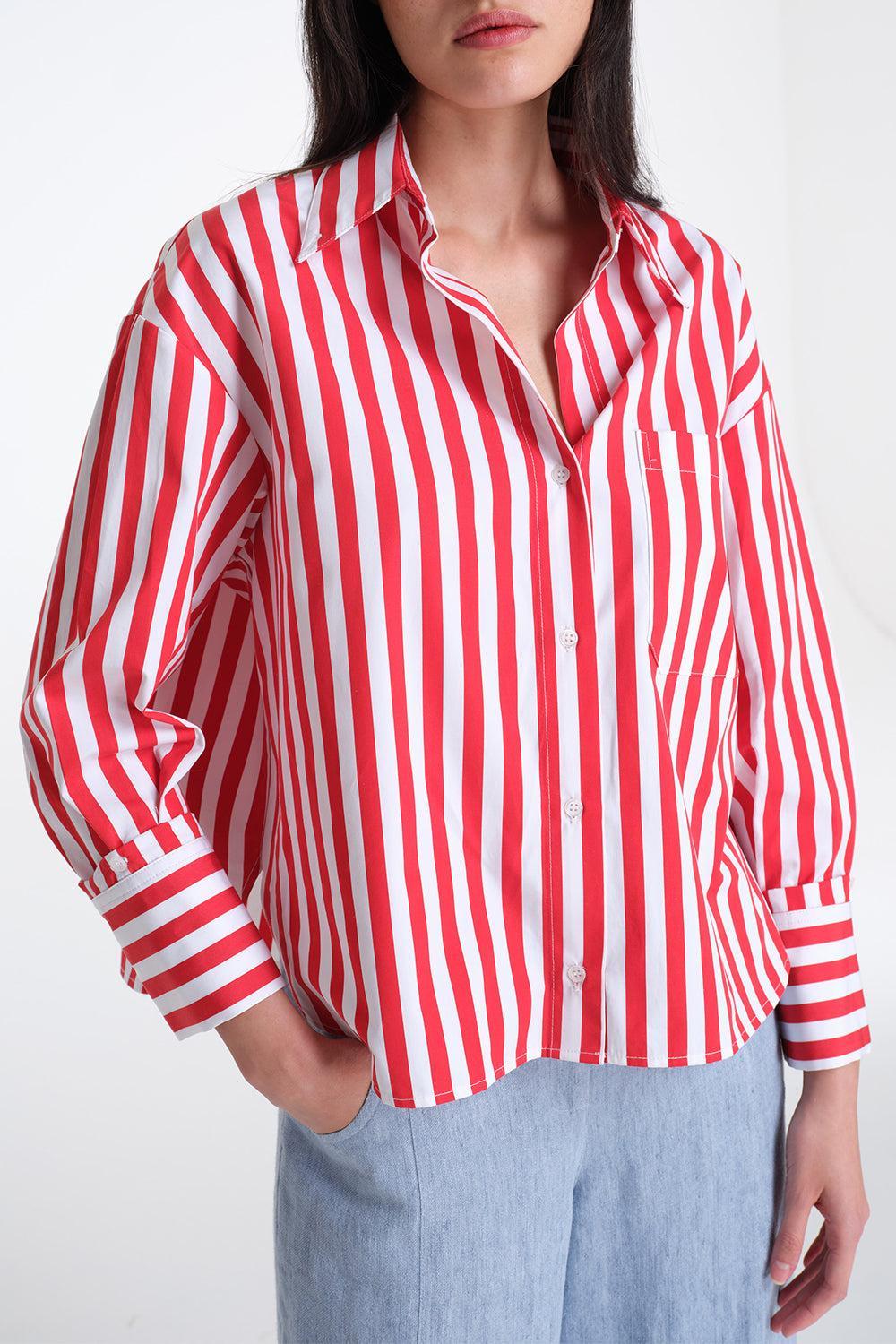 J.D. Shirt-RED/WHT-XS-CLOTHINGTOPBLOUSE-TWP