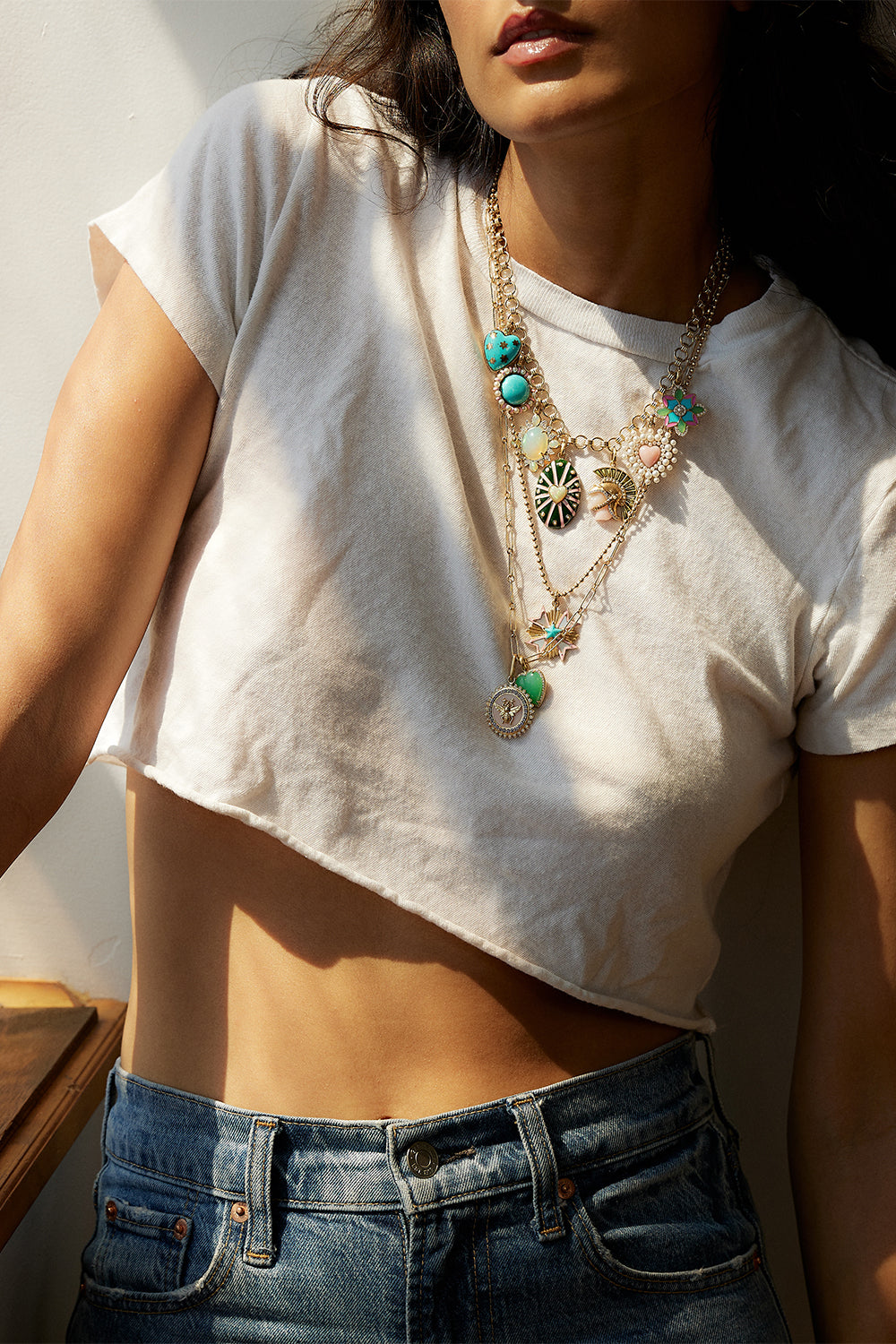 Opal Pearl Enamel Eleanor Charm