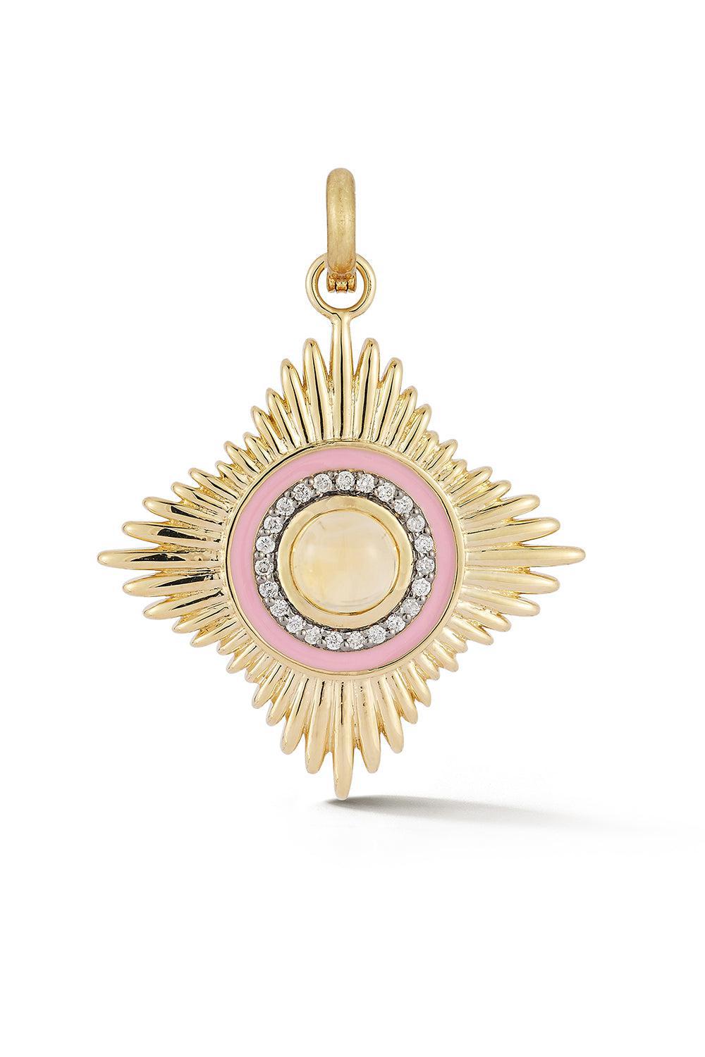 Vivienne Medallion-YELLOW GOLD-JEWELRYFINE JEWELPENDANT-STORROW