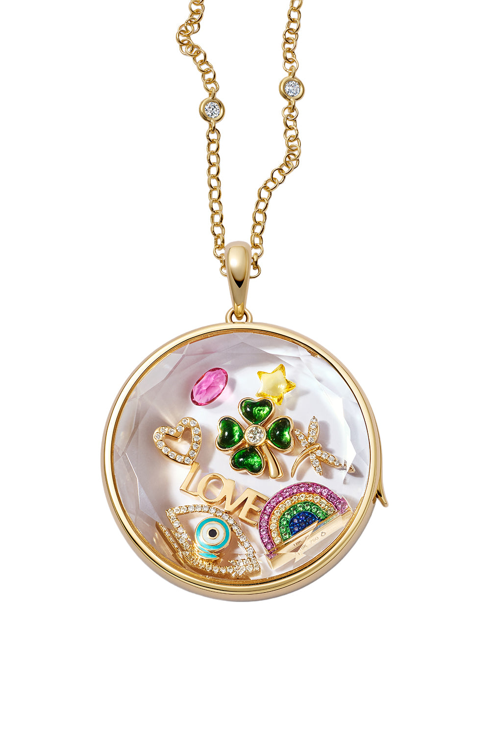 Jupiter Locket Necklace-YELLOW GOLD-22-JEWELRYFINE JEWELNECKLACE O-LOQUET