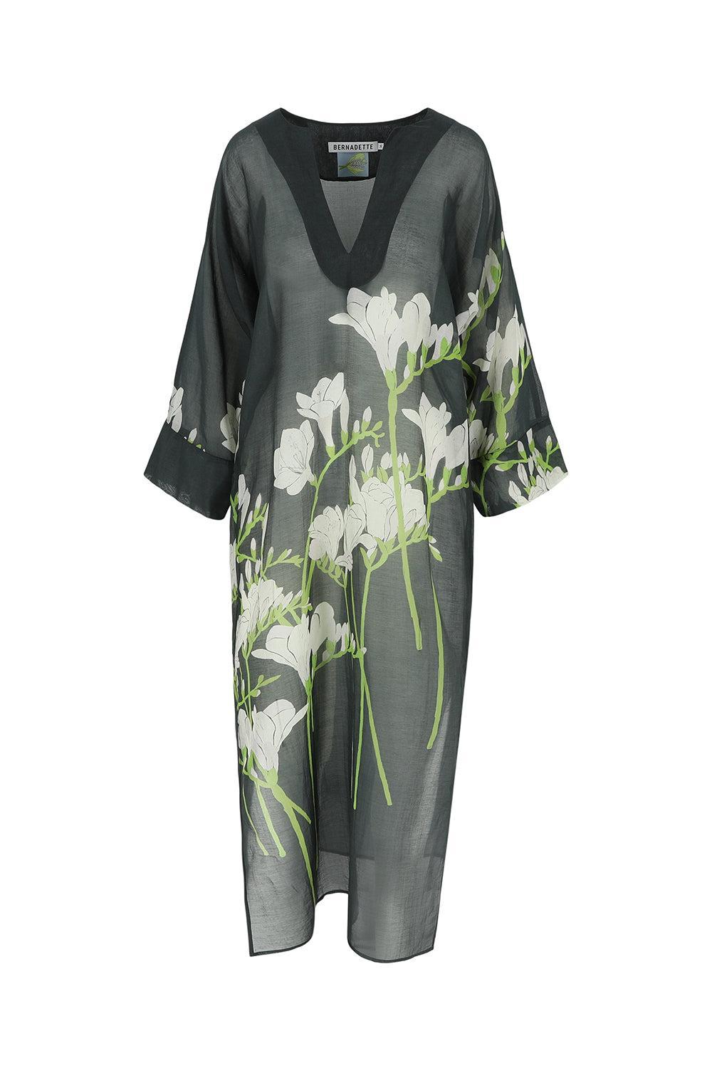 Kaftan Dress-NVYFRSIA-34-CLOTHINGDRESSCASUAL-BERNADETTE