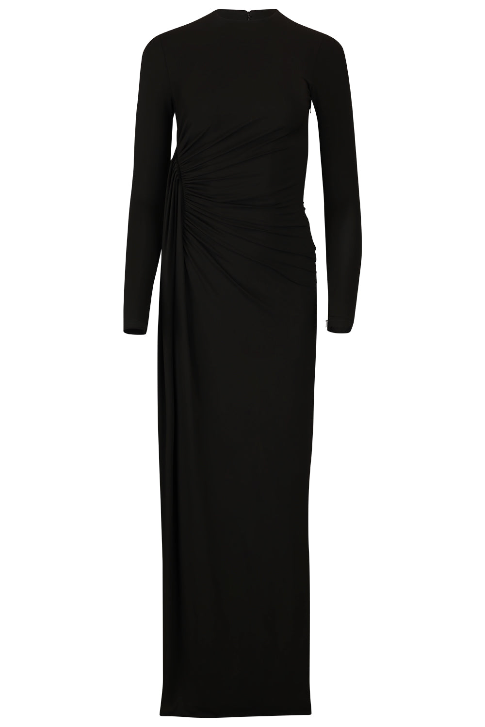 Long Sleeve Draped Gown