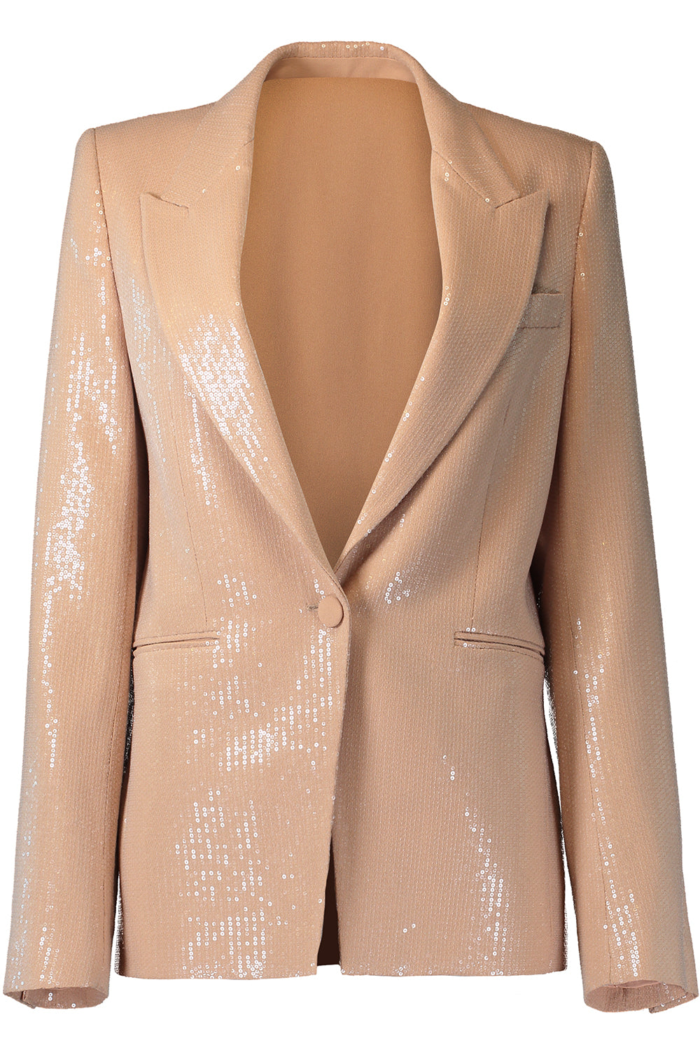 Carly Sequin Peak Lapel Blazer