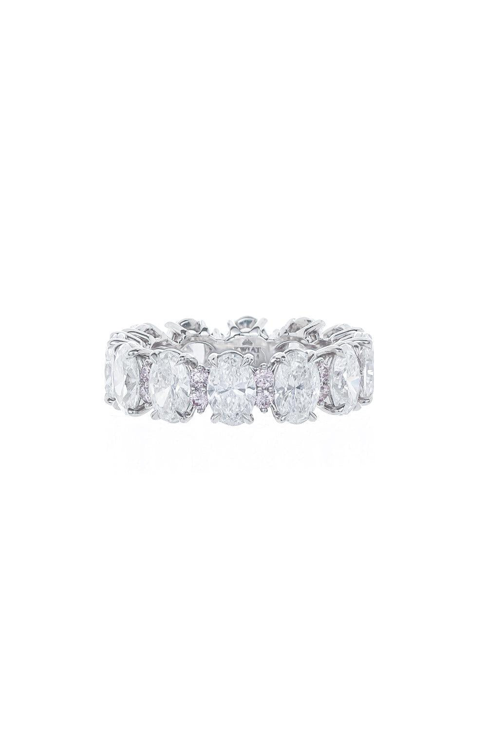 Pink Diamond Eternity Band Ring
