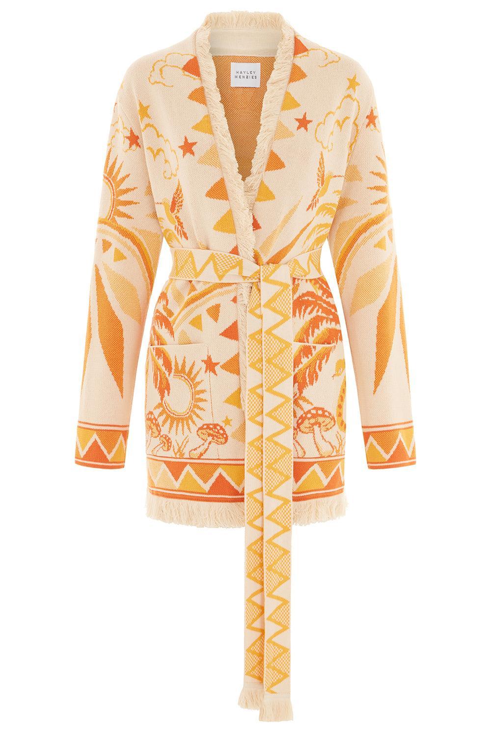 Magic Leopard Cardigan-YELLOW-XS-CLOTHINGTOPCARDIGAN-HAYLEY MENZIES