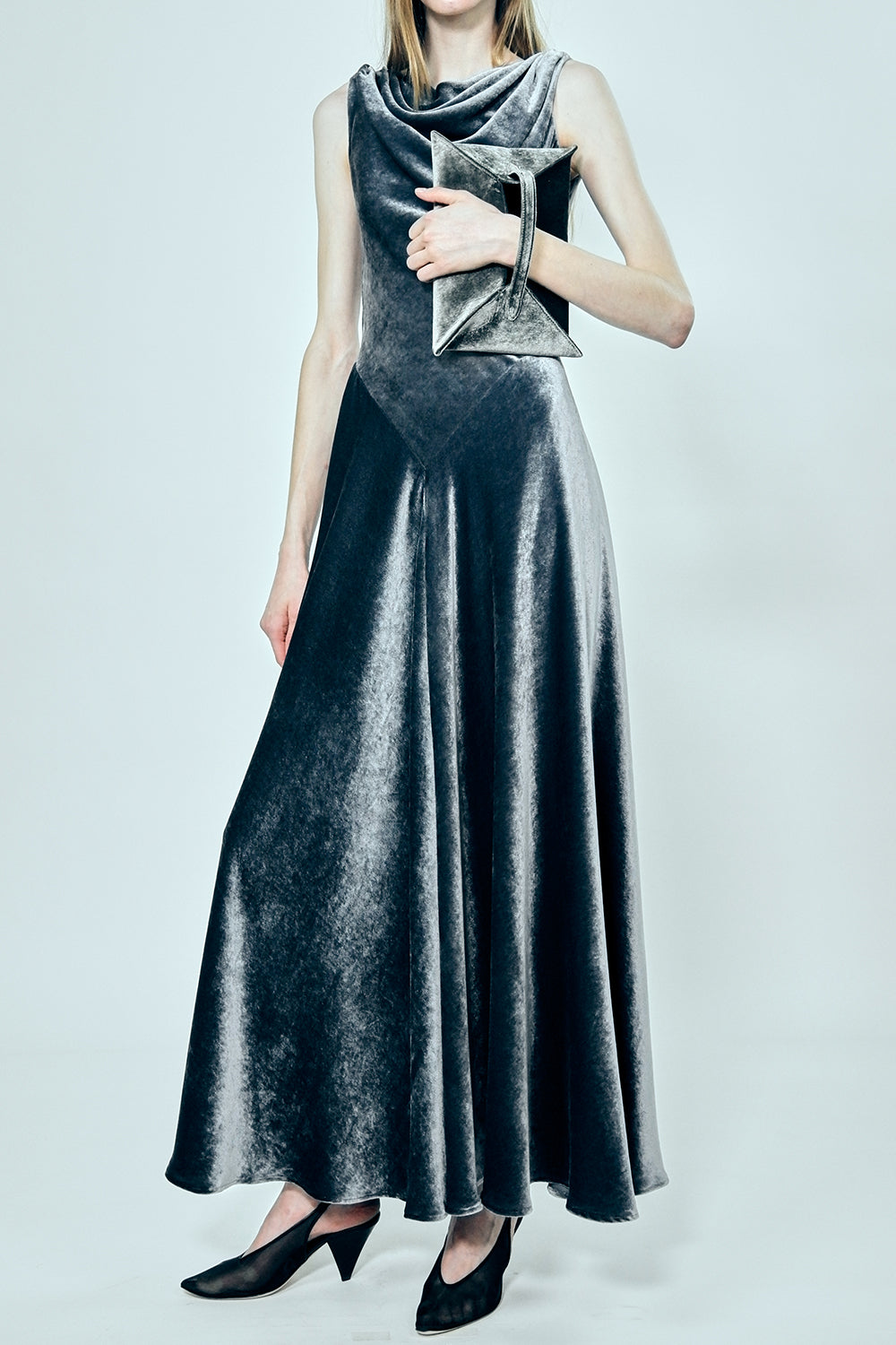 Drina Velvet Maxi Dress