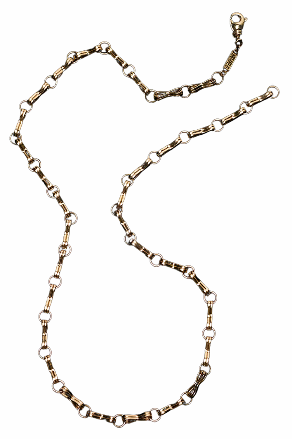 Large Motif Double Link Chain-YELLOW GOLD-16-JEWELRYFINE JEWELNECKLACE O-AZLEE